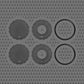 CBG8L CICADA AUDIO 8-INCH LIP STYLE BILLET GRILLES – BLACK ALUMINUM RINGS – PAIR