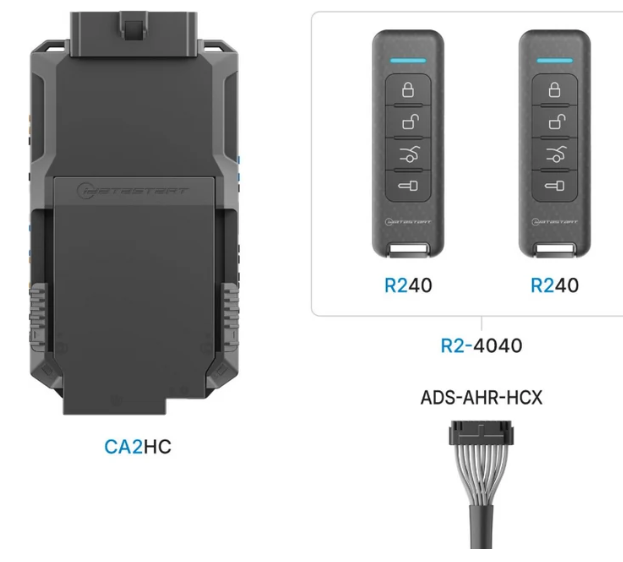 Idatastart 2 Way Remote Car Starter W/ Two 6000 Ft Range Rechargeable Remotes and Bluetooth App Control (Installation included)