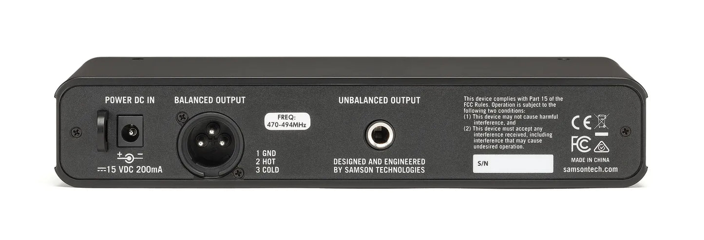 SWC88XBHS5-K | Samson Concert 88x Headset UHF Wireless System with HS5