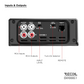 DII1000.1 - Ultra Compact Class-D Mono Car Audio Amplifier, Max 2,000 Watts, 2-4 OHM Stable, Bridgeable