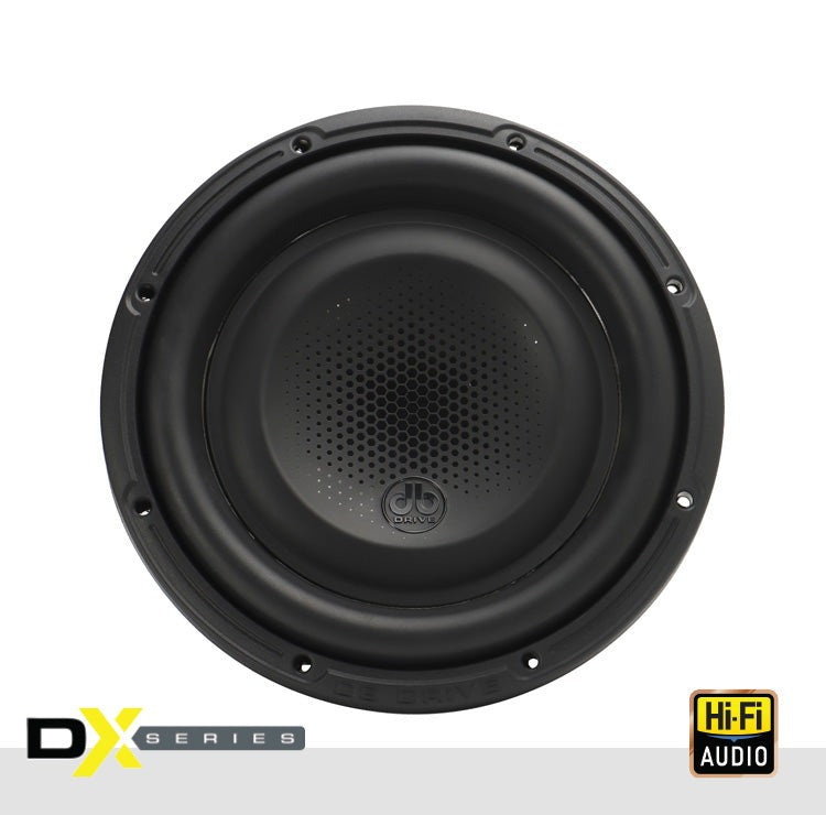 DX-W10D4 DB DRIVE DX SERIES 10" DUAL 4 OHM SUBWOOFER (600WRMS)