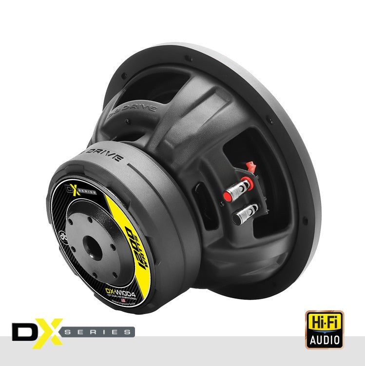 DX-W10D4 DB DRIVE DX SERIES 10" DUAL 4 OHM SUBWOOFER (600WRMS)
