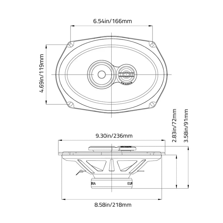 Db Drive Euphoria 6"×9" 3-Way Loudspeaker (1 Pair)