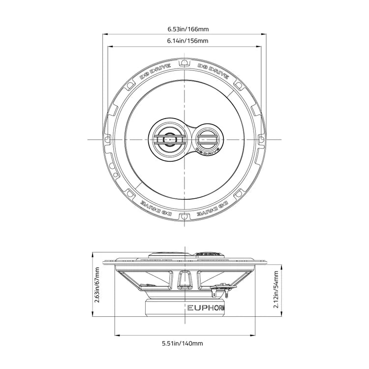 Db Drive Euphoria 6.5" 3-Way Loudspeaker (1 Pair)