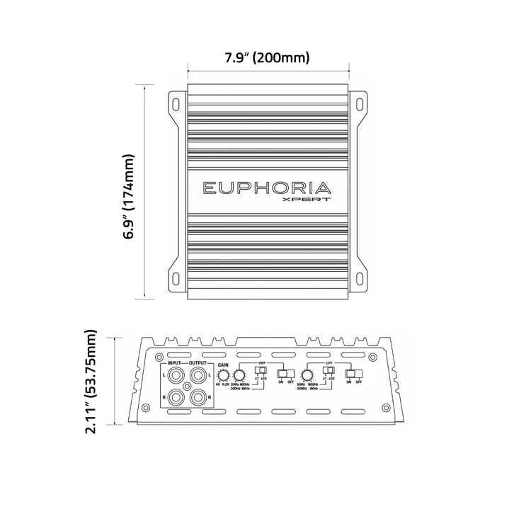 Euphoria 2 Channel Full Range Class D Amp