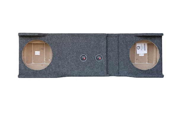 GMC102001HD 01-06 SIERRA/SILVERADO CREWCAB HD DUAL 10" ENCLOSURE (0.5CU.FT/SUB)
