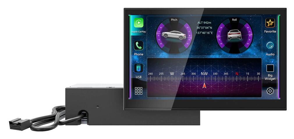 KW-Z800AW JVC Modular Receiver (8" - Bluetooth / Wireless CarPlay & AA / SiriusXM Ready)