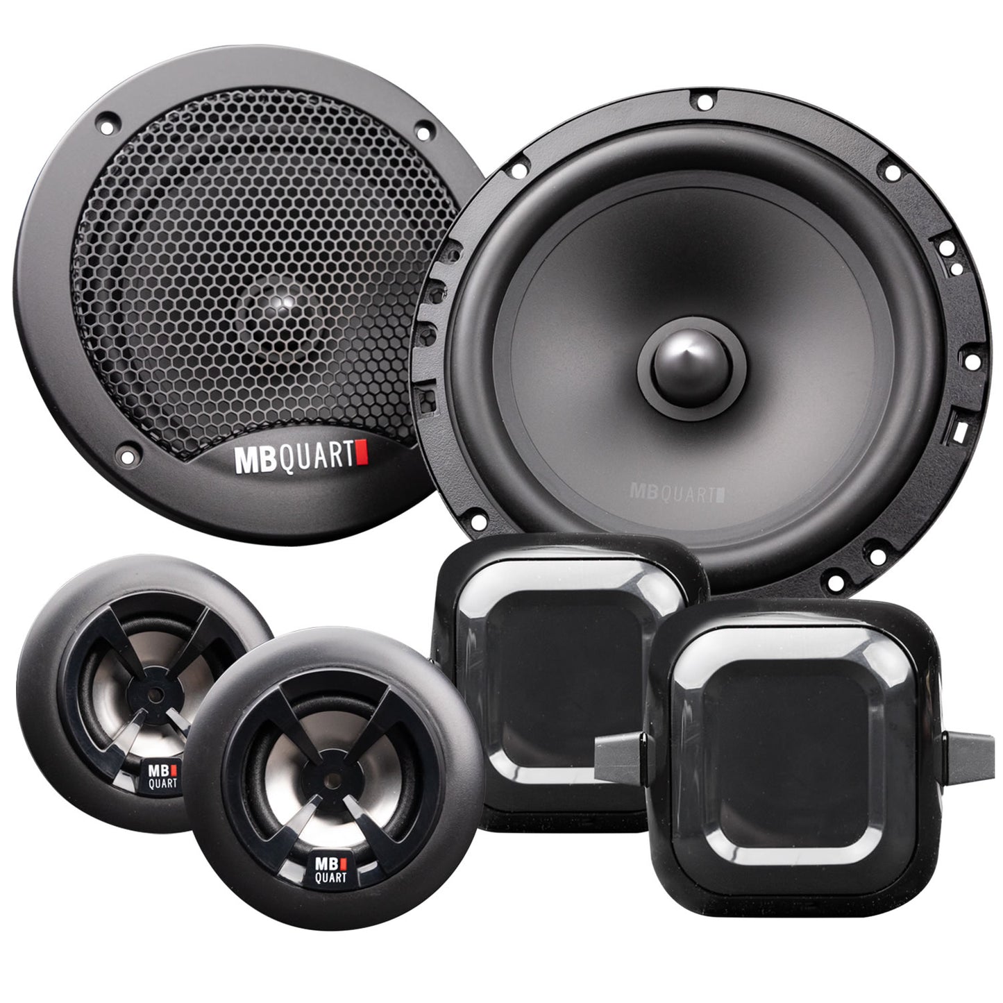MB Quart 240W Peak (140W RMS) 6.5" 2-way 4-ohm Component Speaker System