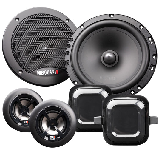 MB Quart 240W Peak (140W RMS) 6.5" 2-way 4-ohm Component Speaker System