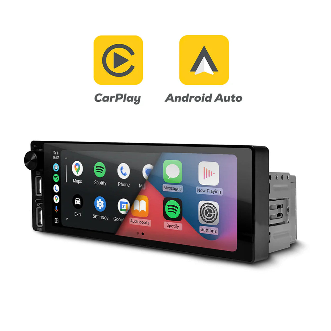 MPPLAY ZZ2 6.9" Single Din Headunit W/ Apple Carplay/android Auto/ with Single Pre-Out