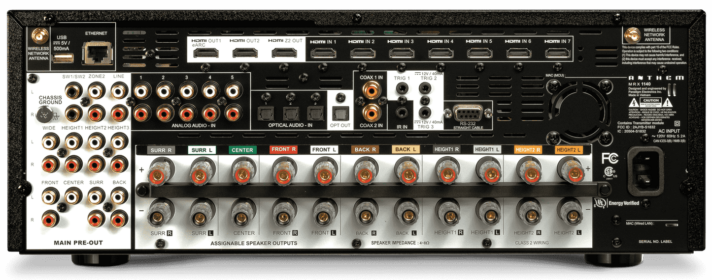 Anthem  8K 11.2 Pre-Amplifier / 7 Amplifier Channels AV Receiver 140W