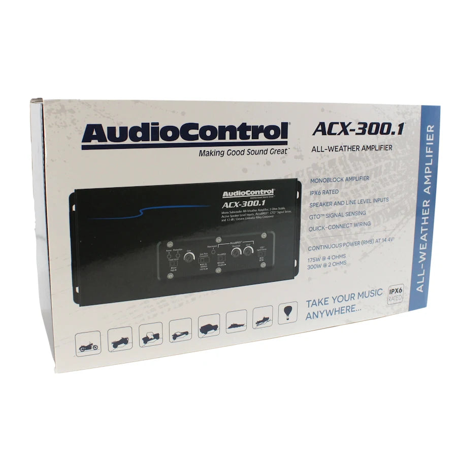 AUDIO CONTROL MONO AMP ALL WEATHER IPX6 RATED