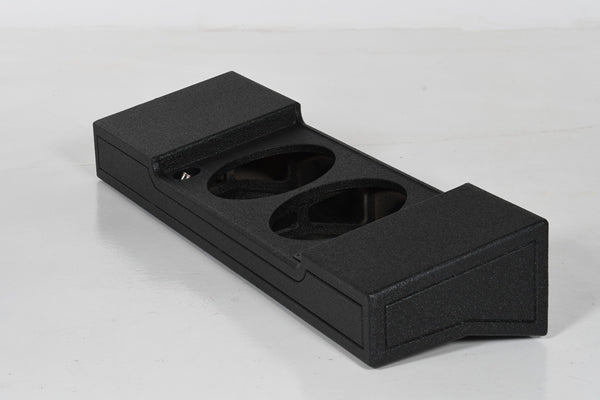 FORD F150 SUPER CREW/17-UP F250/350 DUAL 12" DOWNFIRING UNDERSEAT PORTED SUBWOOFER ENCLOSURE 09-18