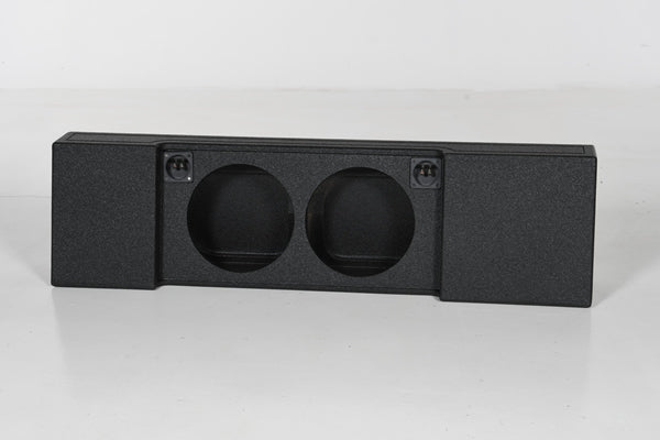 FORD F150 SUPER CREW/17-UP F250/350 DUAL 12" DOWNFIRING UNDERSEAT PORTED SUBWOOFER ENCLOSURE 09-18