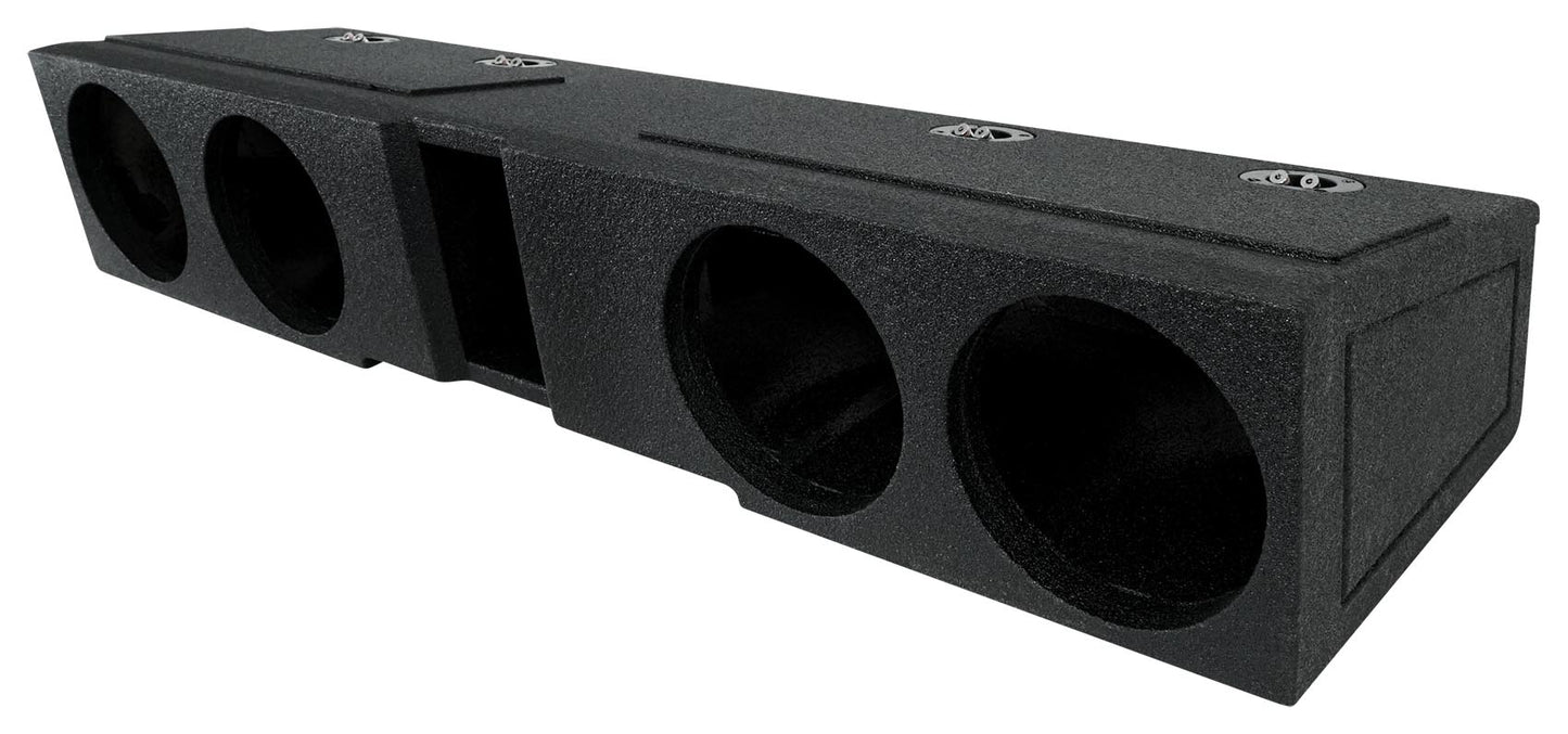 QBomb Enclosure (Quad 8" - Ford F150 Super Crew + F250 / F350 Super Duty)