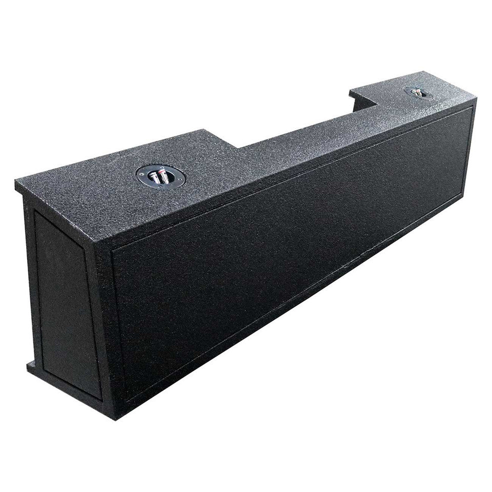 QBomb Enclosure (Dual 12" - Sealed - Nissan Titan King Cab / Crew Cab '07 - up)