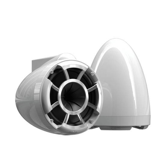 REV8W-FCSAV2  Wet Sounds REV V2 Tower Speakers (8" - 200W RMS - SA Fixed Clamp - White - Pair)