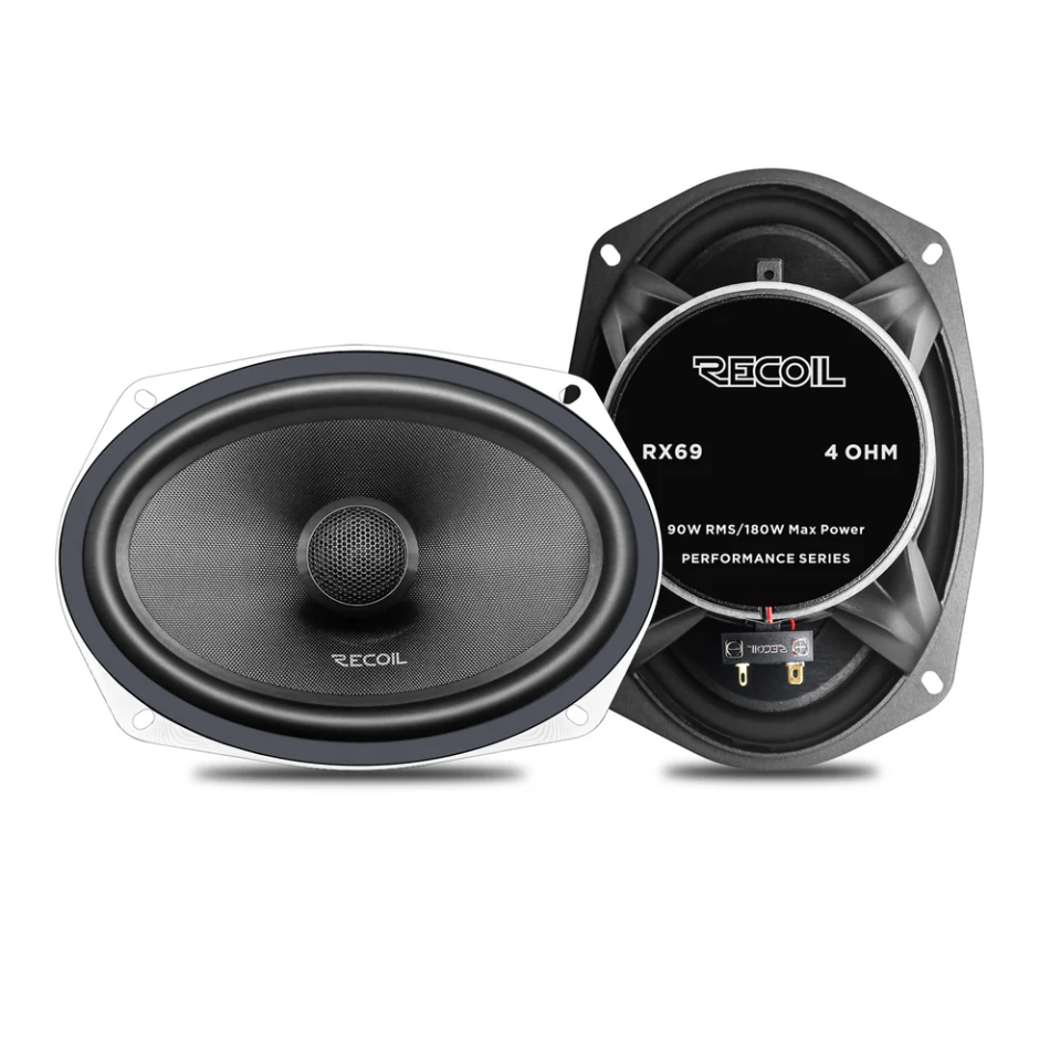 RX69 - Recoil Echo Pro Series 6x9" 2-way Coaxial Speakers (90WRMS)