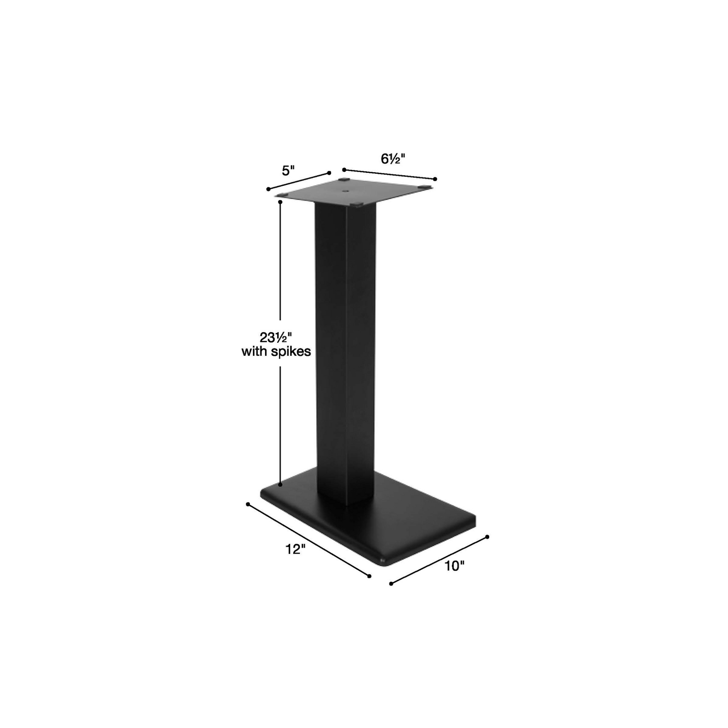 S1M-23 Speaker Stands Metal 23" Pair