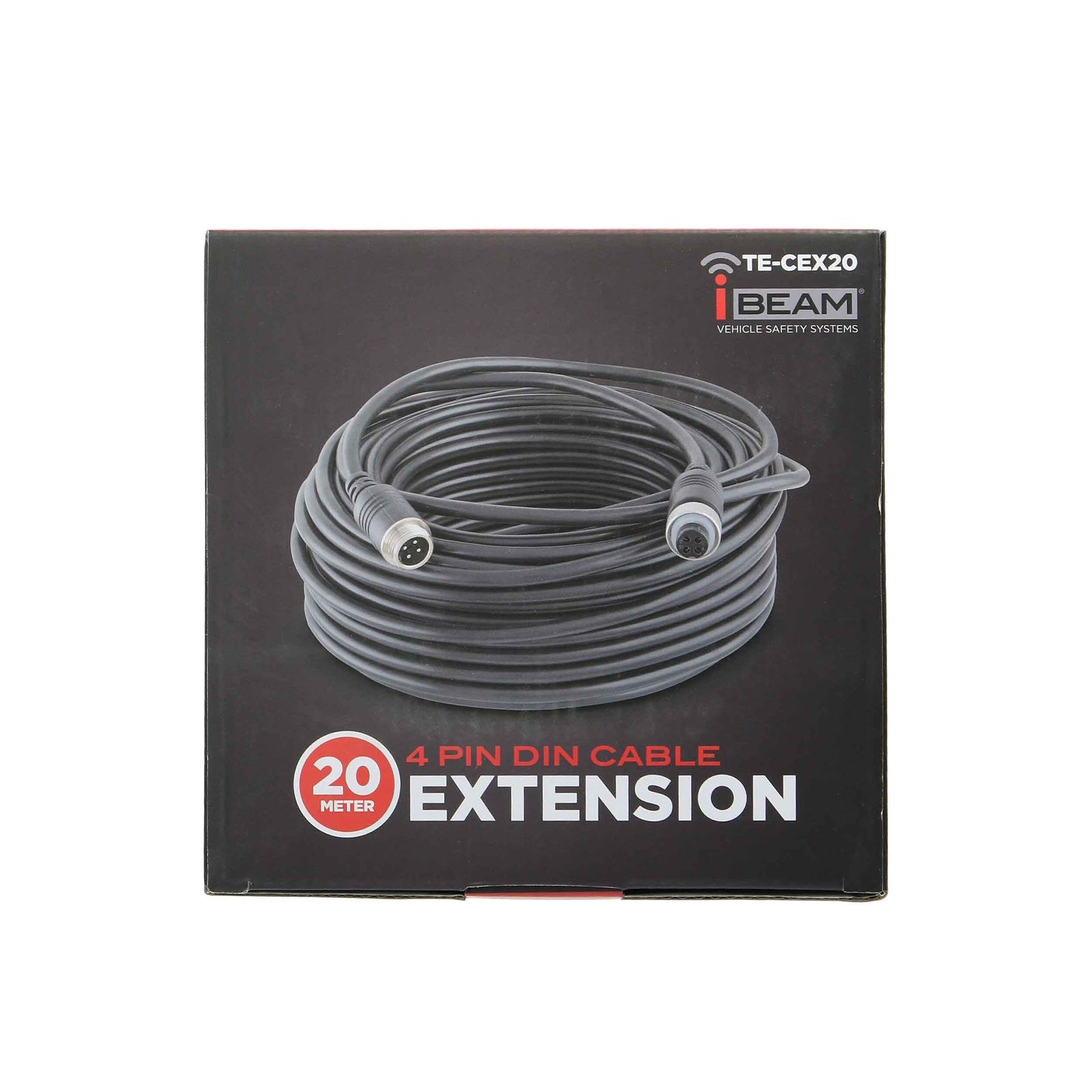 iBeam Commercial 4-Pin Din 20 Meter Extension Cable (Up to 720p HD - 20 Meter)