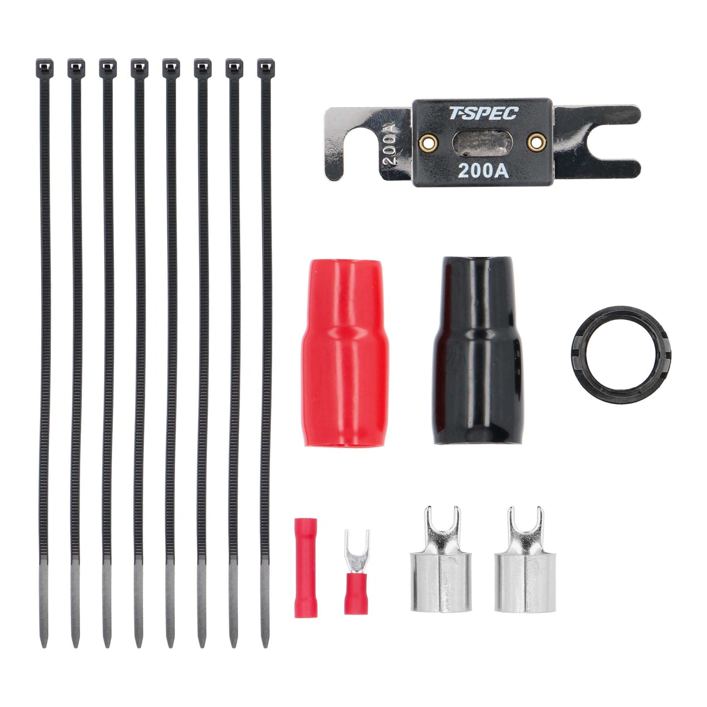 V8-AK1 T-Spec v8 Series Amplifier Installation Kit (1/0 Ga. - ANL - 100% OFC)