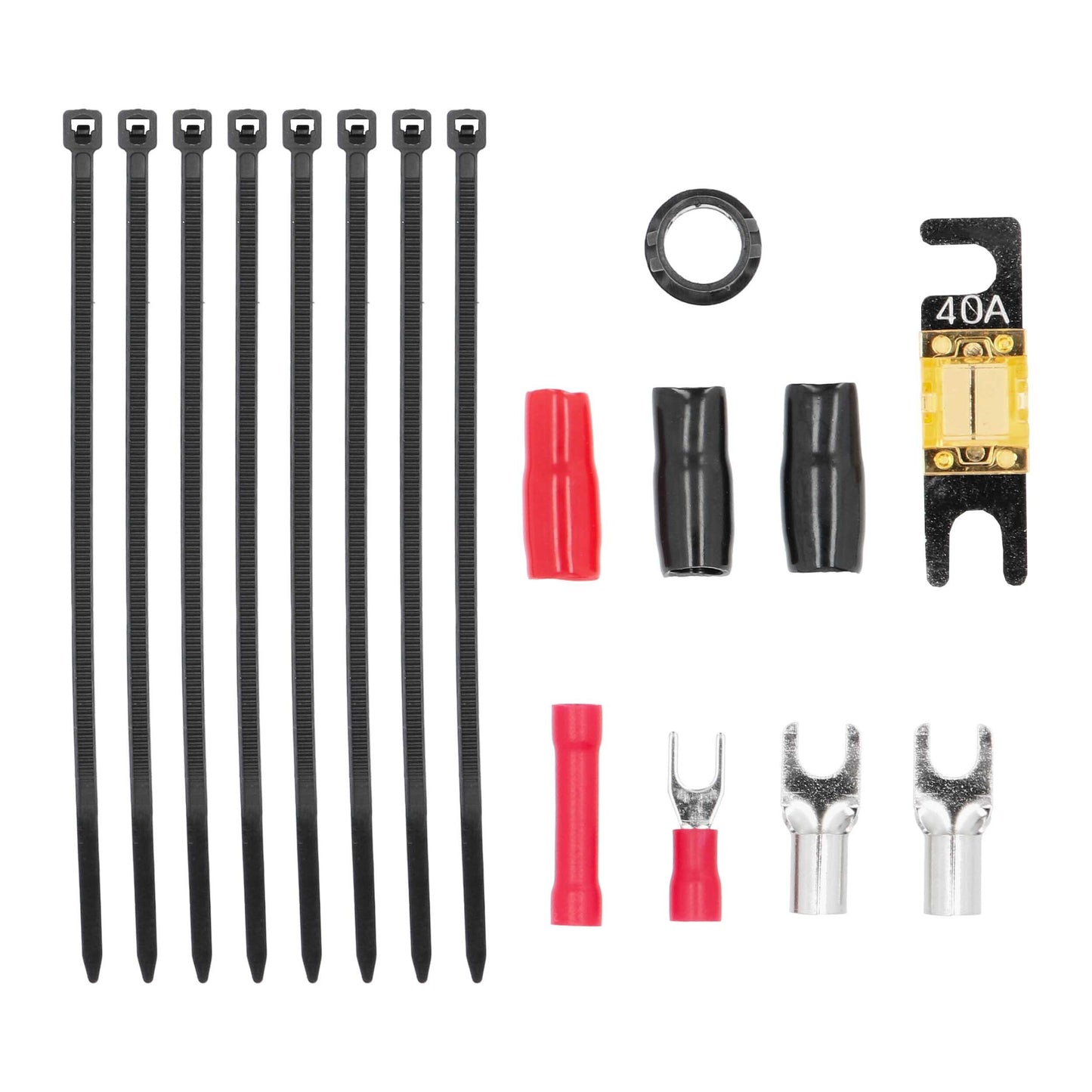 V8-AK8 T-SPEC v8 8 AWG Amp Kit - 600 W with RCA Cable