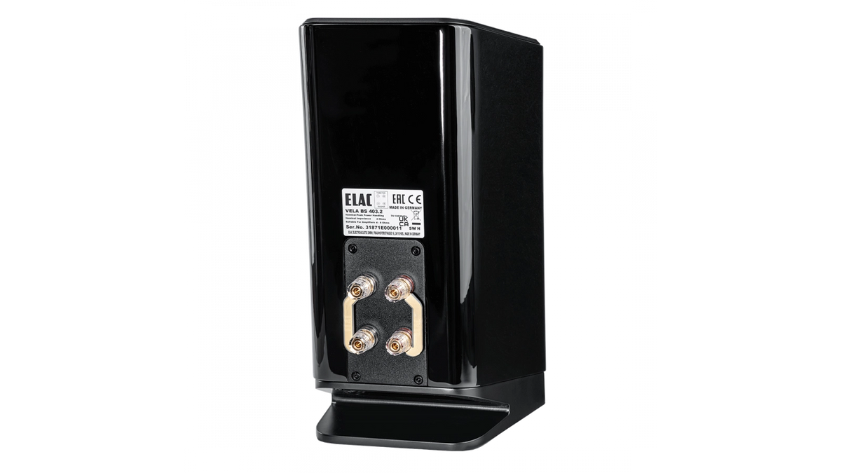 Elac Vela BS403.2 6" 2-Way Bookshelf Speakers with JET 6 Tweeter (Gloss Black)(Demo)