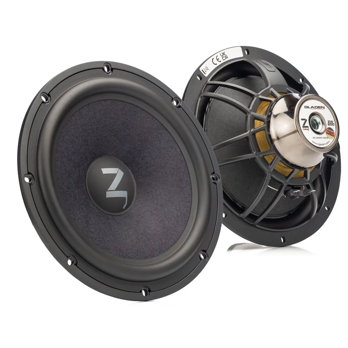GLADEN ZETA SERIES 8" Mid-Bass Woofers (pair) (ZW200)