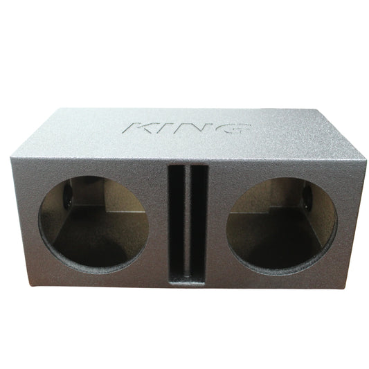 King Boxes 10" Dual Vented Divided Sprayed Universal Subwoofer Box