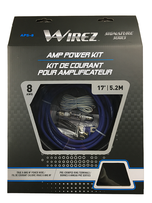 APS-8 Wirez 8 AWG Amplifier Power Kit