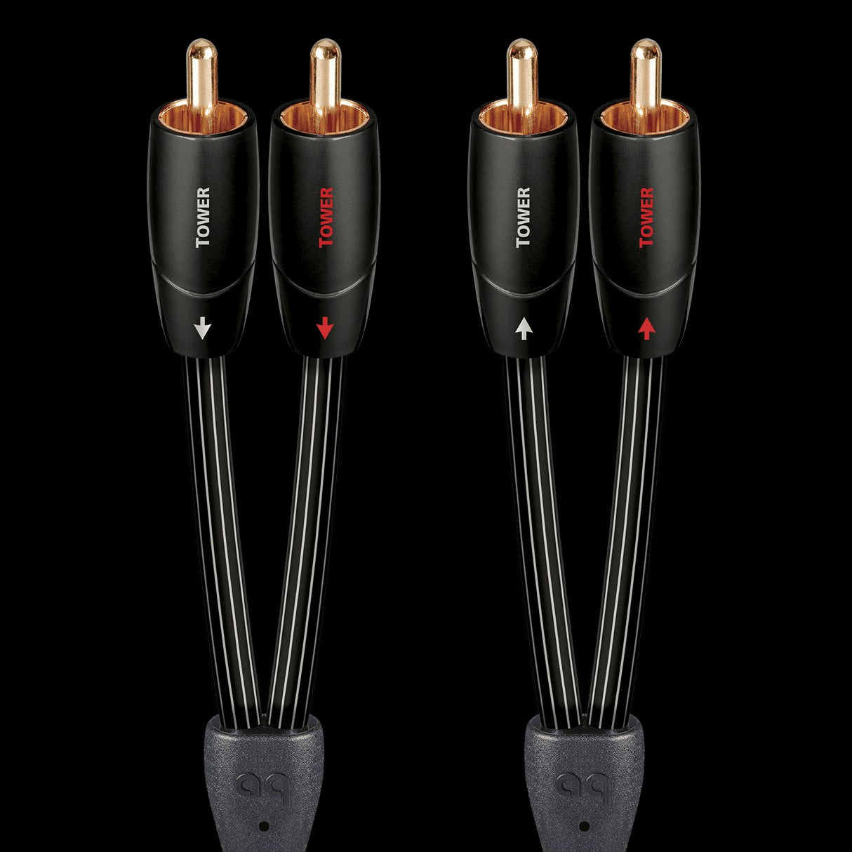 TOWER01R AUDIOQUEST 3'4" TOWER SERIES RCA CABLE