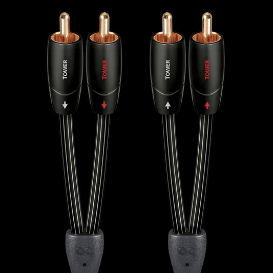 TOWER01R AUDIOQUEST 3'4" TOWER SERIES RCA CABLE