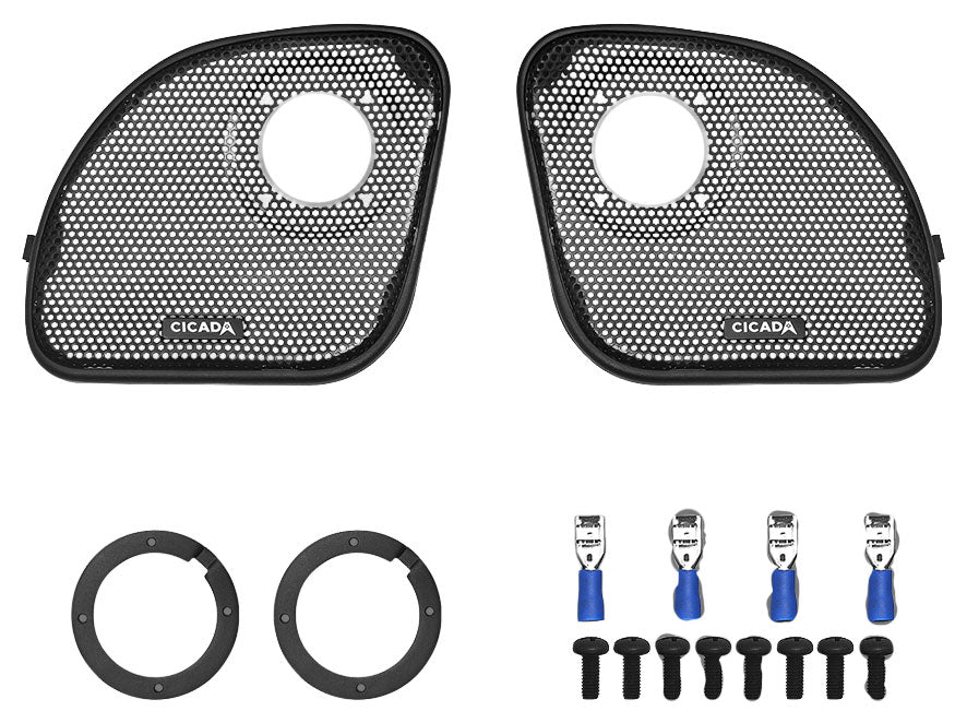 14FLXCXX-4X4U | 4CH AMP & 4 PRO COAX SPEAKER H-D® COMPLETE SYSTEM FOR 2014-2023 H-D® ULTRA MOTORCYCLES