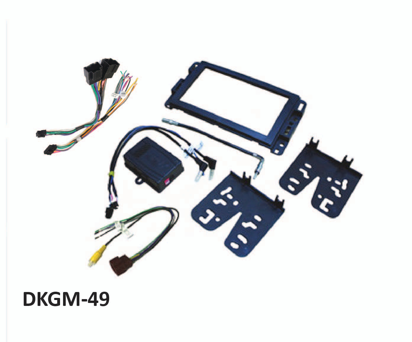 DKGM-49 CRUX AUDIO REPLACEMENT RADIO HARNESS W/ SWC/DDIN DASH KIT 06-UP GM SELECT VEHICLES