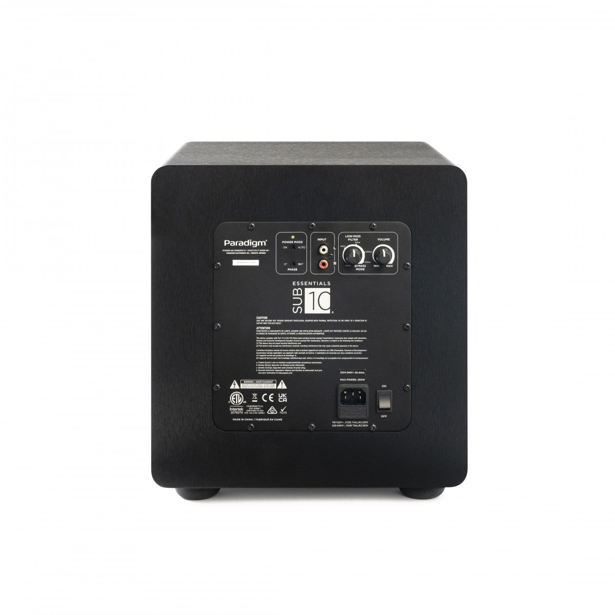 Paradigm Essentials Sub 10 - Black