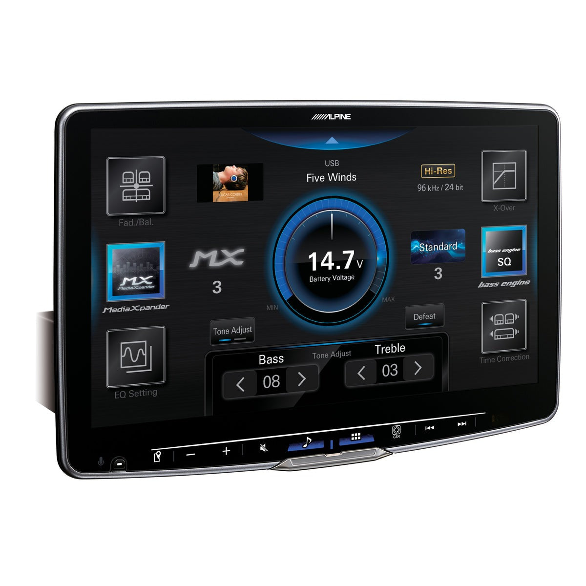 ilx-f511 ALPINE HALO 11" AUDIO/VIDEO RECEIVER W/ WIRELESS APPLE CARPLAY/ANDROID AUTO/HDMI/BT/AM/FM/HI-RES AUDIO