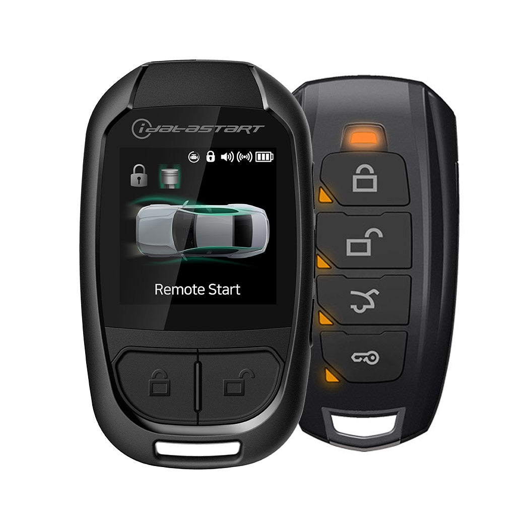 RF4652AE-HC IDATASTART 2 WAY LCD 6000FT AND 5000FT 2 WAY LED BACKUP REMOTE WITH IDATASTART CAR STARTER MODULE (Installation Included)