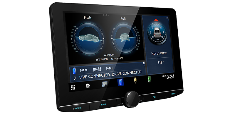 Kenwood Excelon 10.1" HD Touchscreen Double Din Direct Replacement Digital Multimedia Receiver
