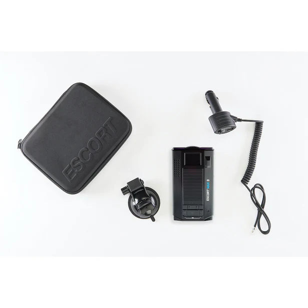 Escort MAX 3 Laser Radar Detector - Bluetooth Connectivity, Premium Range, Advanced Filtering, AutoLearn Technology, Voice Alerts, OLED Display
