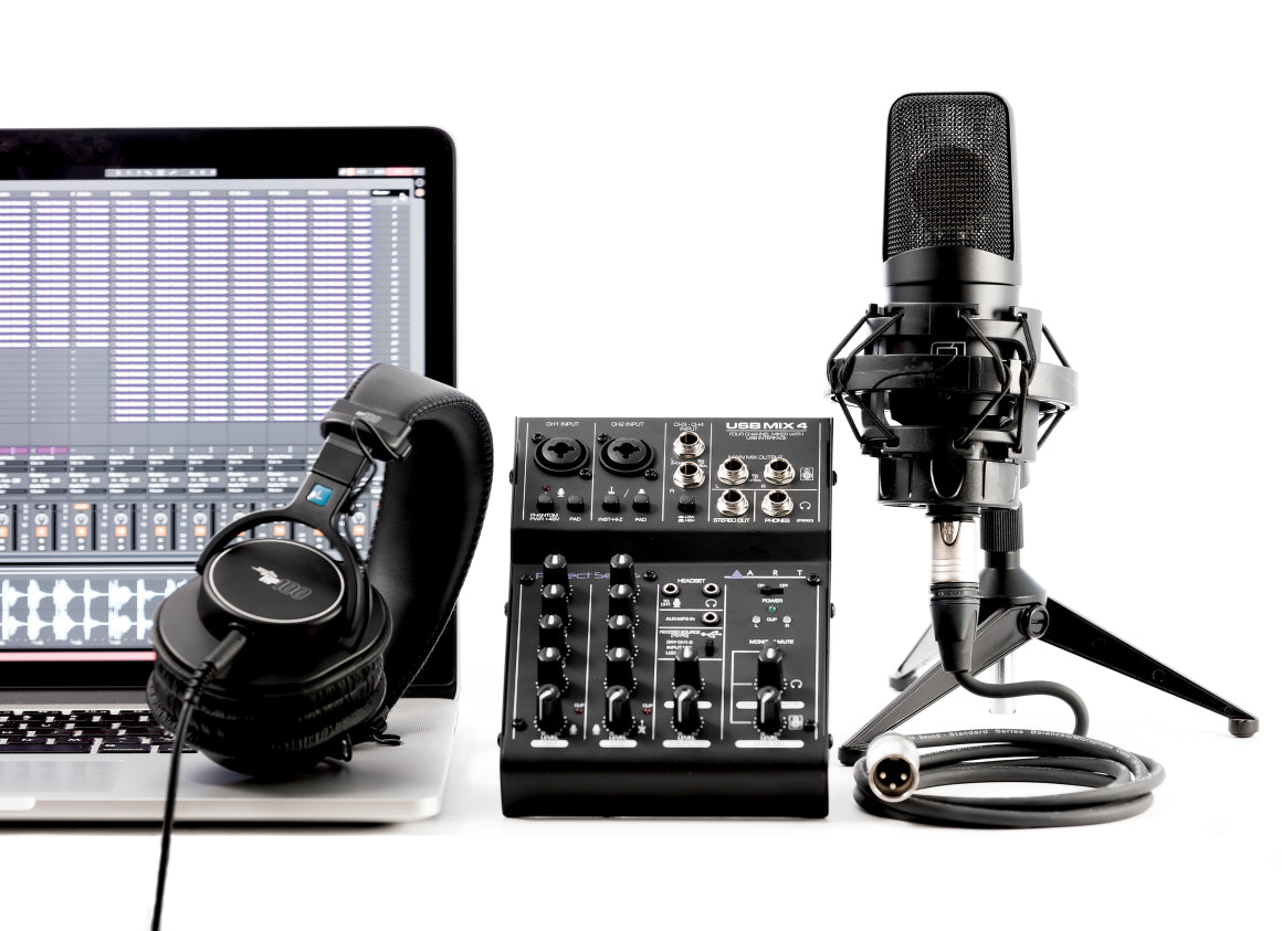 USB MIX4 4 Channel USB Recording Mixer