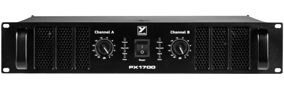YORKVILLE PX1700 2X850W COMMERCIAL POWER AMPLIFIER