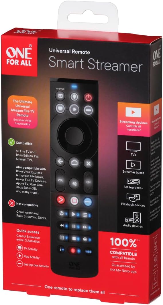 One for All Smart Streamer Universal Remote Control