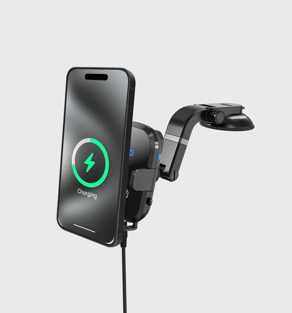 M3015-35 Mighty Mount Auto Scan Fast Wireless Car Charger Mount with Multi-Angle Adjustable Suction Cup