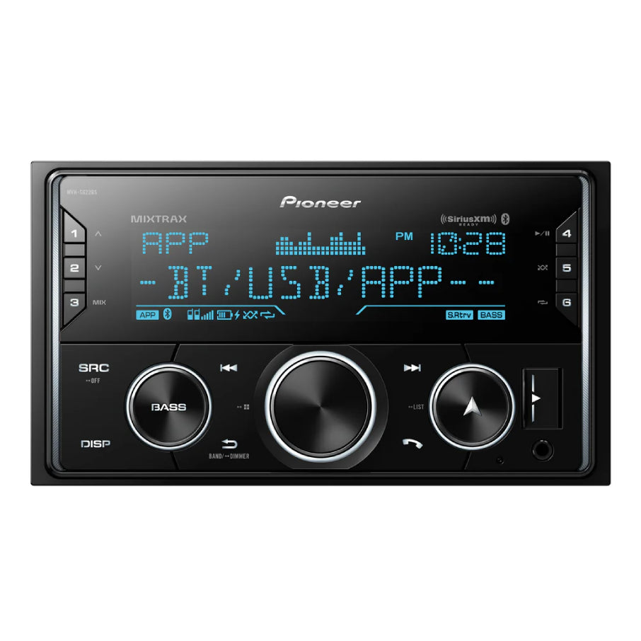 PIONEER DDL DIN RADIO RECEIVER W/ BT/USB/AM/FM/SIRIUS READY