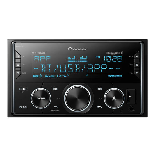 PIONEER DDL DIN RADIO RECEIVER W/ BT/USB/AM/FM/SIRIUS READY
