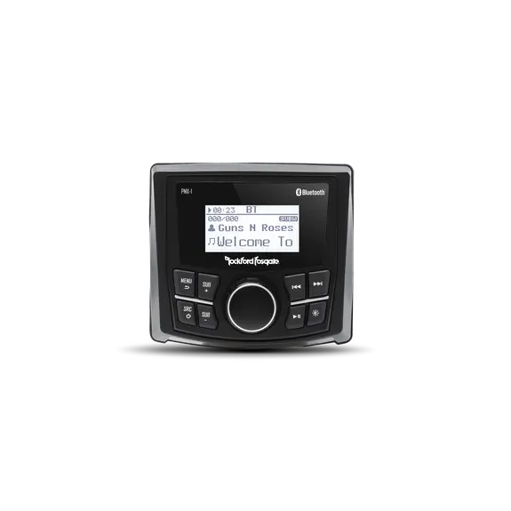 ROCKFORD FOSGATE 2.3" WET BONDED IPX6 MONOCHROME DOT MATRIX DISPLAY MEDIA RECEIVER