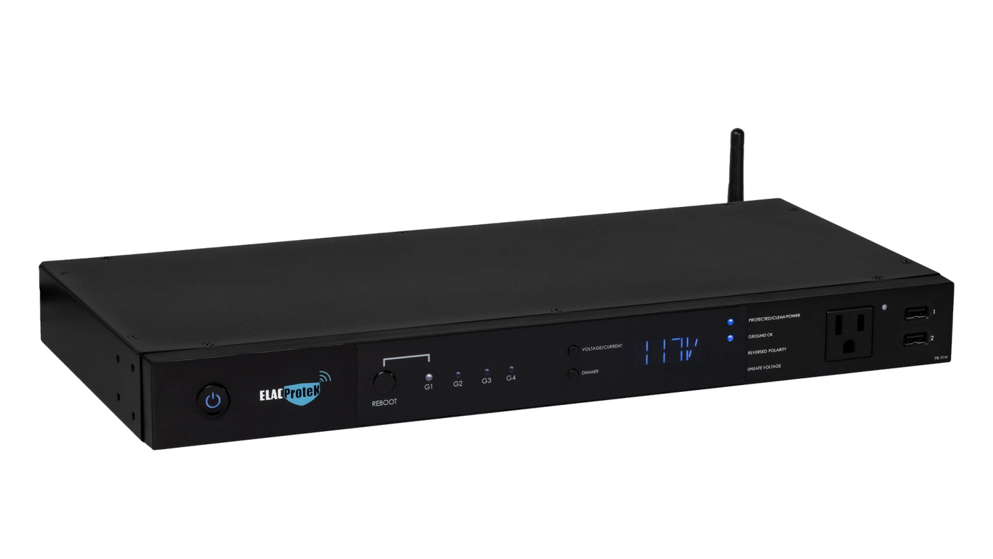 ELAC ProteK PR-91W 10 Outlet Smart Component Surge Protector with Wi-Fi and USB