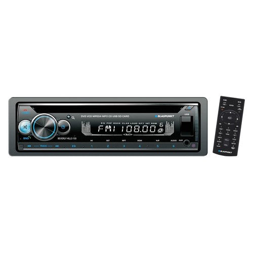 BLAUPUNKT BEVERLY HILLS 150 SINGLE-DIN DVD/MP3/CD BLUETOOTH RECEIVER CAR STEREO
