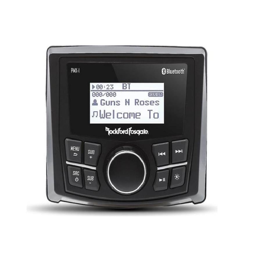 ROCKFORD FOSGATE 2.3" WET BONDED IPX6 MONOCHROME DOT MATRIX DISPLAY MEDIA RECEIVER