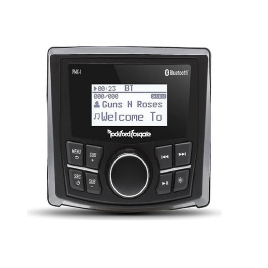 ROCKFORD FOSGATE 2.3" WET BONDED IPX6 MONOCHROME DOT MATRIX DISPLAY MEDIA RECEIVER